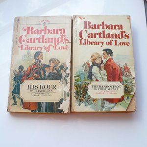 ❤️ 2 Vintage Paperback Romance Novels Condensed & Edit by Barbara Cartland